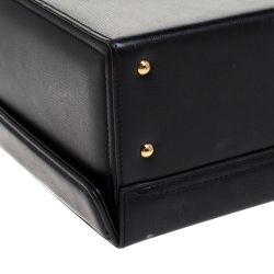 Mark Cross Black Leather Grace Box Bag