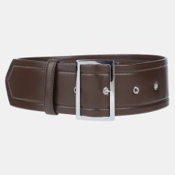 Brown Leather Waist Wide Belt