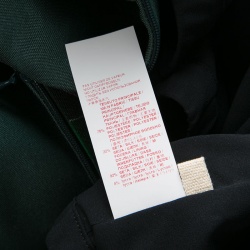 Pre Owned Marni Spherical Green Jacquard Kapfu Motif Off Shoulder Shift Dress M