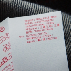 Pre Owned Marni Indigo Dark Wash Denim Contrast Top Stitch Detail Wide Leg Jeans L