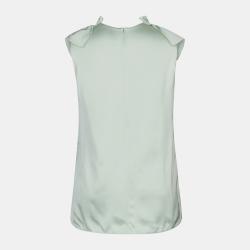 Pre Owned Marni Green Satin Top Size 42
