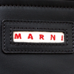 Pre Owned Marni Black Leather Slouchy Shopper 
