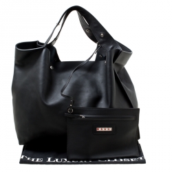 Pre Owned Marni Black Leather Slouchy Shopper 