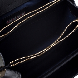 Pre Owned Marni Tri Color Leather Medium Trunk Shoulder Bag