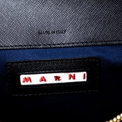 Pre Owned Marni Tri Color Leather Medium Trunk Shoulder Bag