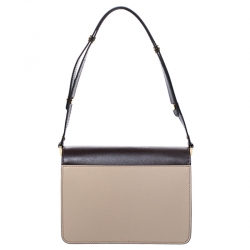Pre Owned Marni Tri Color Leather Medium Trunk Shoulder Bag