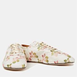 Pre Owned Marni Floral Fabric Lace Up Sneakers 40