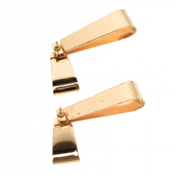 Marni Gold Tone Long Movable Earrings