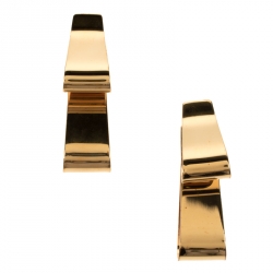 Marni Gold Tone Long Movable Earrings