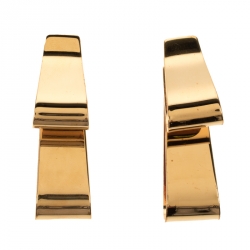 Marni Gold Tone Long Movable Earrings
