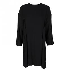 Marni Black Linen Sleeve Detail Drop Back Dress M