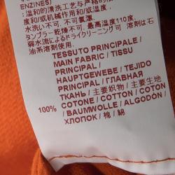 Marni Orange Cotton Knit Neck Tie Detail Sleeveless Coat M