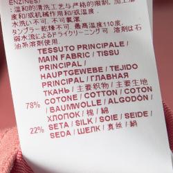 Pre Owned Marni Pink Cotton Silk High Waist Flared Skirt S