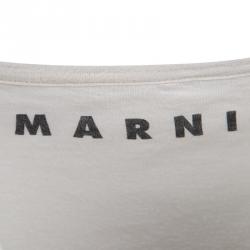 Pre Owned Peter Blake for Marni Beige Pop Art Print Long Sleeve T-Shirt S