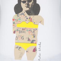 Peter Blake for Marni White Pop Art Print Racer Back Tank Top S