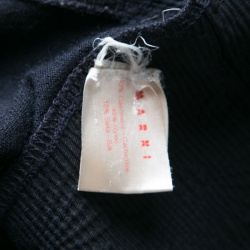 Pre Owned Marni Navy Blue Textured Front Cashmere Blend Tunic M