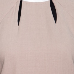 Pre Owned Marni Beige Wool Gathered Sleeve Top S