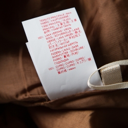 Pre Owned Marni Brown Wool High Rise Wide Leg Culottes M