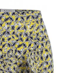 Pre Owned Marni Yellow Ruffle Print Skirt M