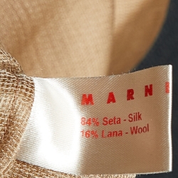 Marni Brown Silk & Wool Pleated Shoulder Tunic L