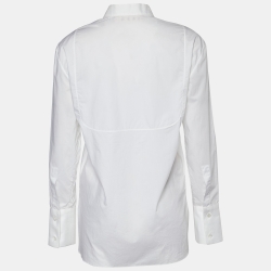 Pre Owned Marni White Cotton Long Sleeve Button Front Shirt S