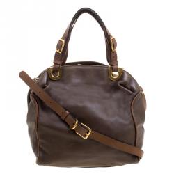 Marni Fatigue Green Leather Shoulder Bag