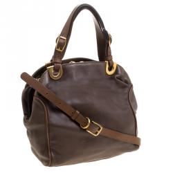 Marni Fatigue Green Leather Shoulder Bag