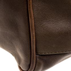 Marni Fatigue Green Leather Shoulder Bag