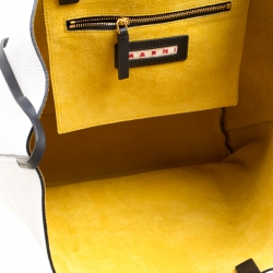 Marni Multicolor Leather Medium Hexagonal Trunk Shopper Tote