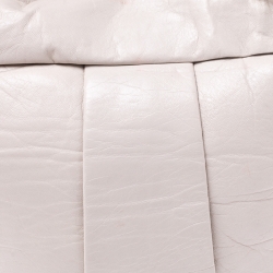 Pre Owned Marni Light Beige Leather Charms Chain Hobo