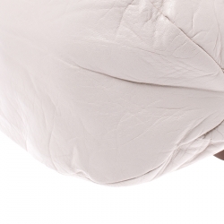 Pre Owned Marni Light Beige Leather Charms Chain Hobo