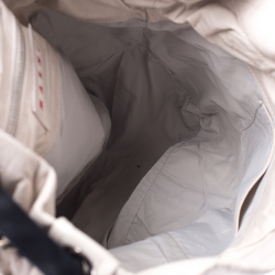 Pre Owned Marni Light Beige Leather Charms Chain Hobo