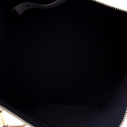 Pre Owned Marni Cream/Black Patent Leather Clutch