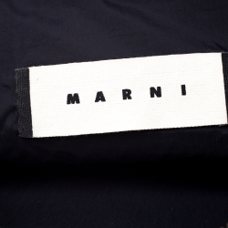 Pre Owned Marni Cream/Black Patent Leather Clutch
