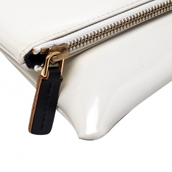 Pre Owned Marni Cream/Black Patent Leather Clutch