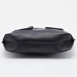 Pre Owned Marni Black Leather Front Pocket Shopper Tote