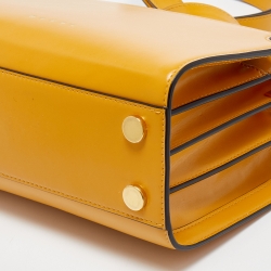 Marni Yellow Leather Reverse Trunk Shoulder Bag