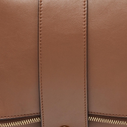 Pre Owned Marni Brown Leather Bifold Wristlet Clutch