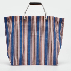 Marni Multicolor Nylon Market Stripe Tote 