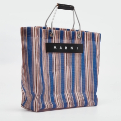 Marni Multicolor Nylon Market Stripe Tote 