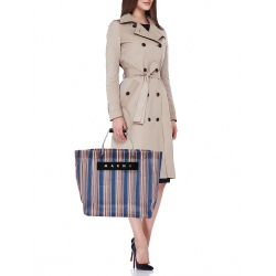 Marni Multicolor Nylon Market Stripe Tote 