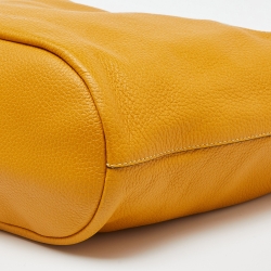 مملوكة مسبقًا Marni Yellow/Tan Leather Zip Hobo 