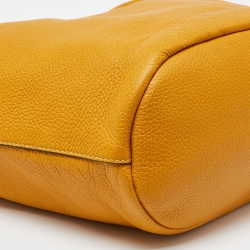 مملوكة مسبقًا Marni Yellow/Tan Leather Zip Hobo 