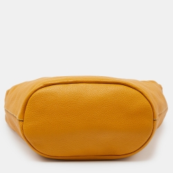 مملوكة مسبقًا Marni Yellow/Tan Leather Zip Hobo 