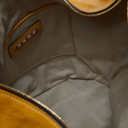 مملوكة مسبقًا Marni Yellow/Tan Leather Zip Hobo 