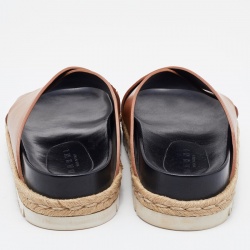 Marni Tan Leather Slide Sandals Size 40