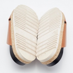 Marni Tan Leather Slide Sandals Size 40