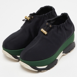 Marni Black Nylon Bungee Sneakers Size 39