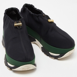 Marni Black Nylon Bungee Sneakers Size 39