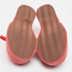 Marni Red Canvas and Rubber Pablo Sneakers Size 37